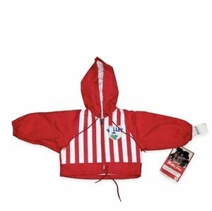 Weather Tamer Baby Jacket 12M NWT Made USA Red White 90s Vintage